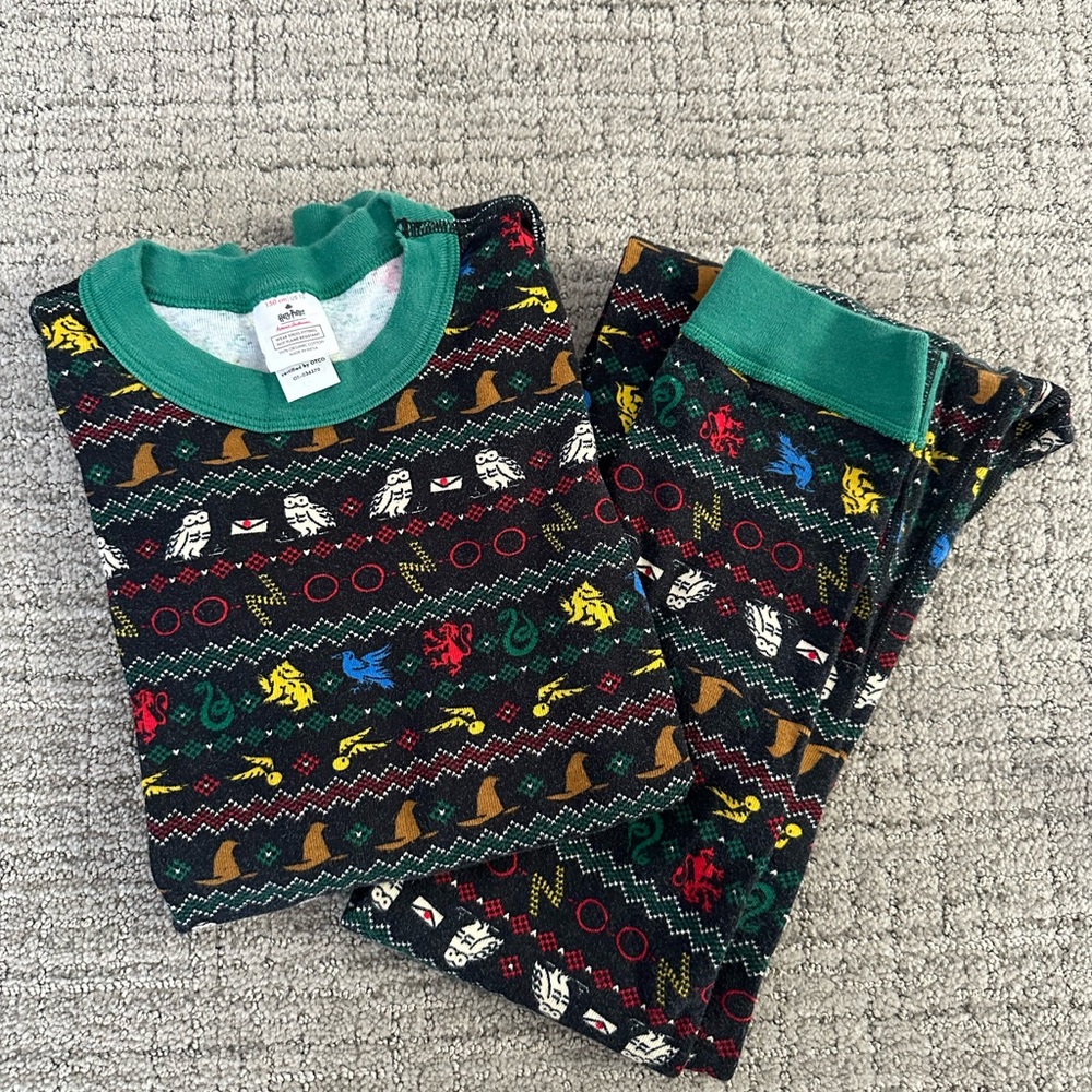 Hanna Andersson Harry Potter Holiday Kids Pajama Set size 12